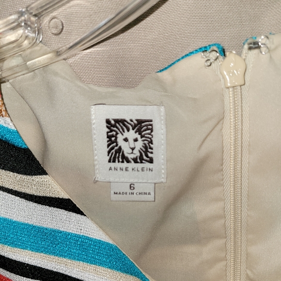 Anne Klein size 6 multicolored dress - Picture 2 of 3